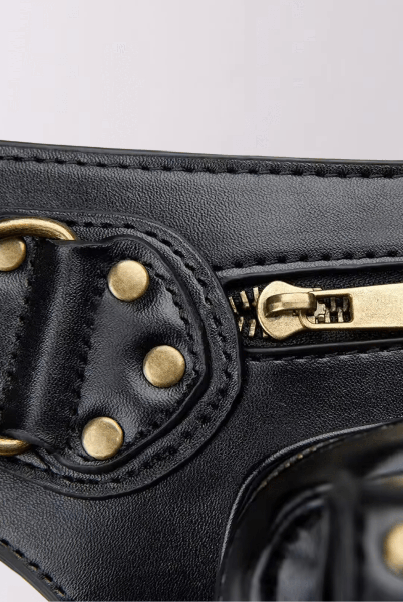 Steampunk Leather Hip Holster - The Cursed Closet