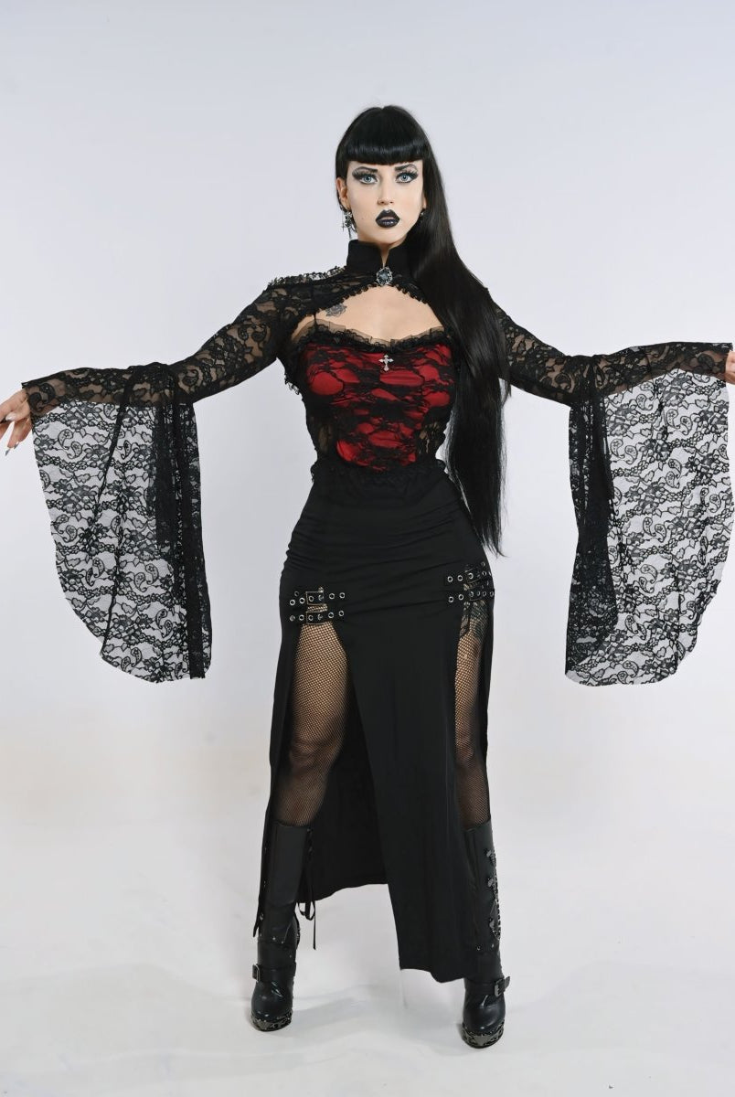 Raven's Night Coffin Top - The Cursed Closet
