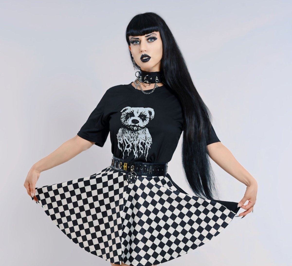 Checkered Skirt - The Cursed Closet