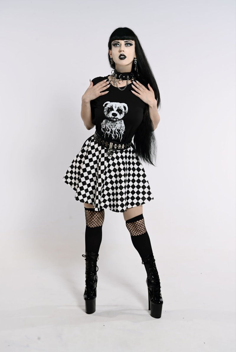 Checkered Skirt - The Cursed Closet