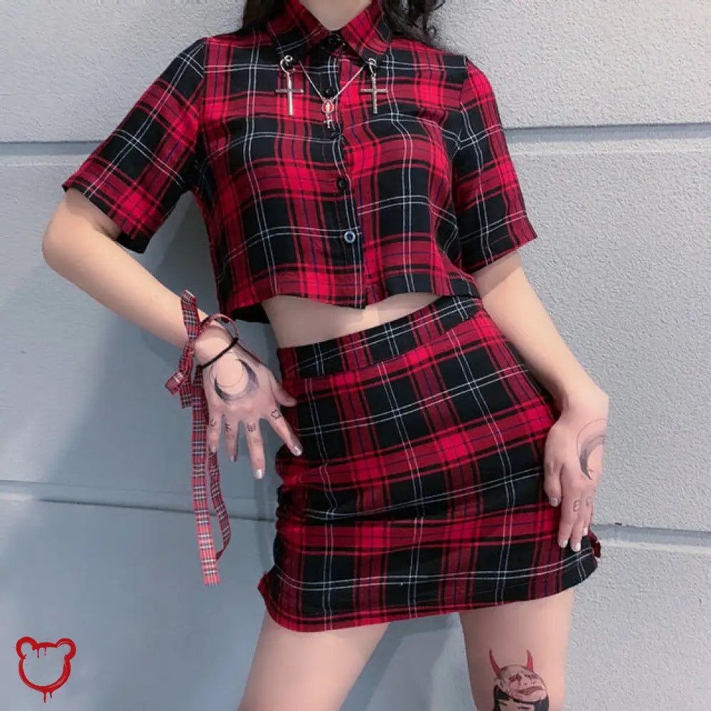 2 - Piece Red and Black Blood Set - The Cursed Closet