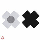 20 Pcs Black Cross Shape Self - Adhesive Nipple Pasties - The Cursed Closet