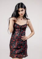 Red Roses Mini Dress - The Cursed Closet