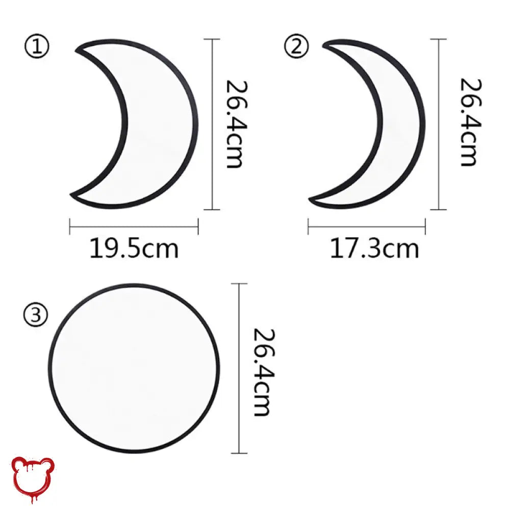 5pc Moon Wall Mirror Set - The Cursed Closet