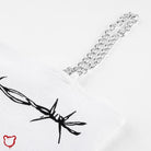 90s White Chain Crop - Angel - The Cursed Closet