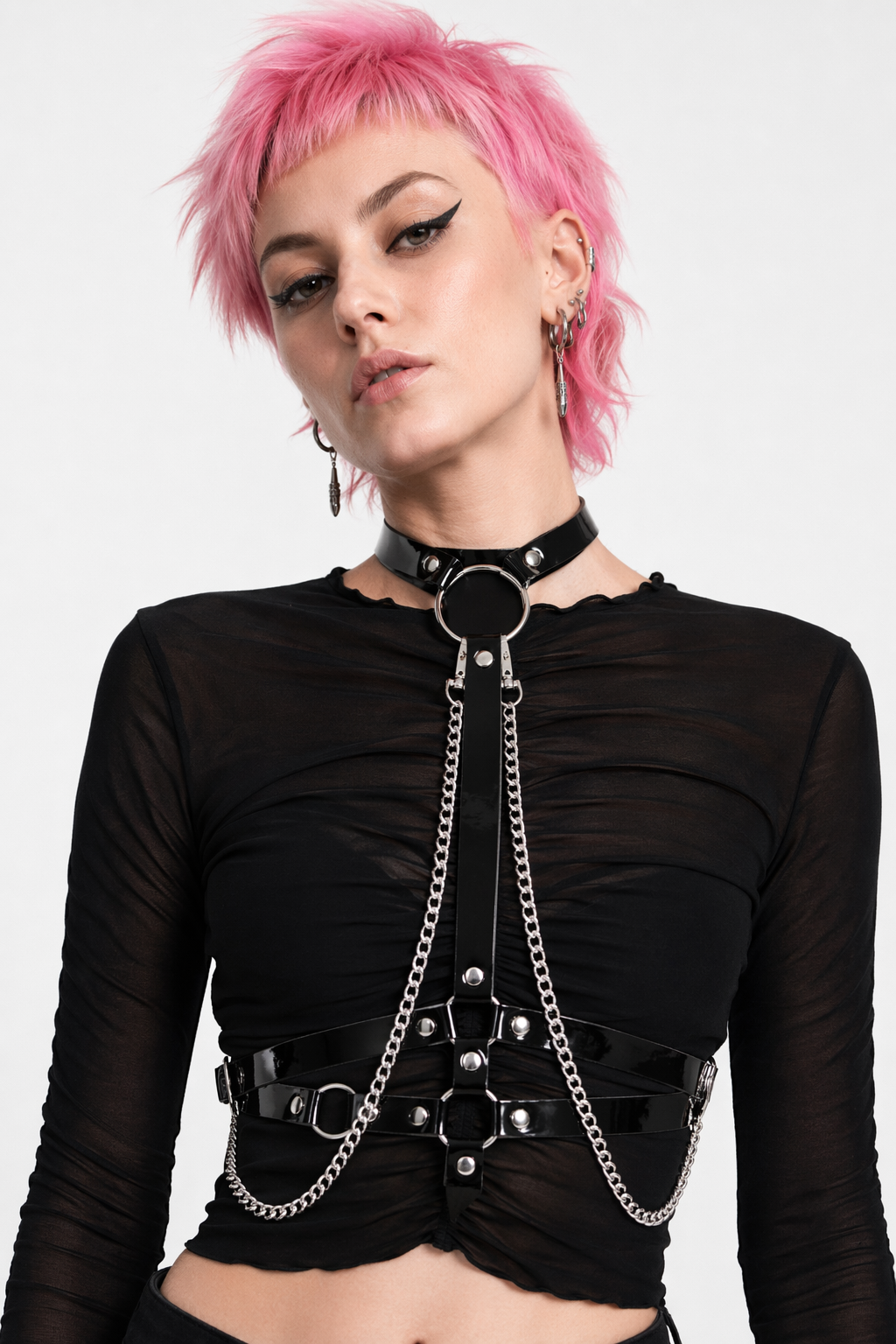 Gothic Chain Harness for Slaves Default Title