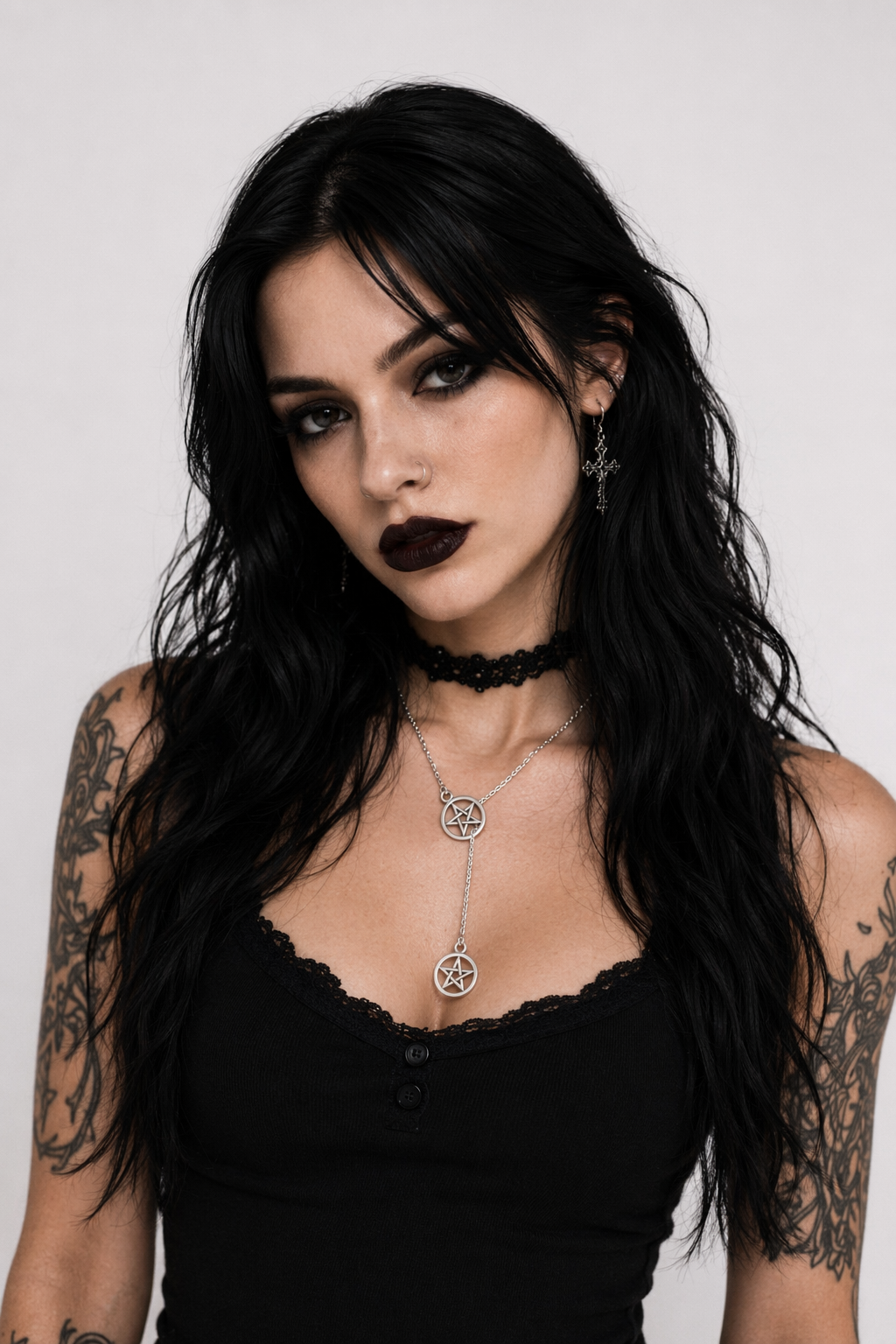 Pentagram Duo Necklace Default Title