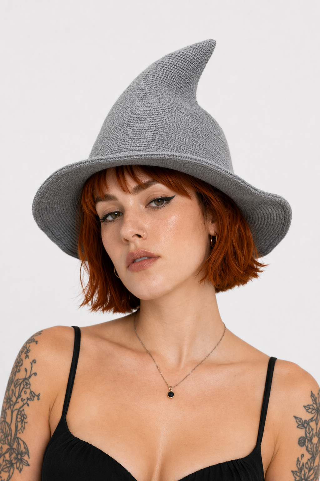 Multiple Color Witch Hat gray