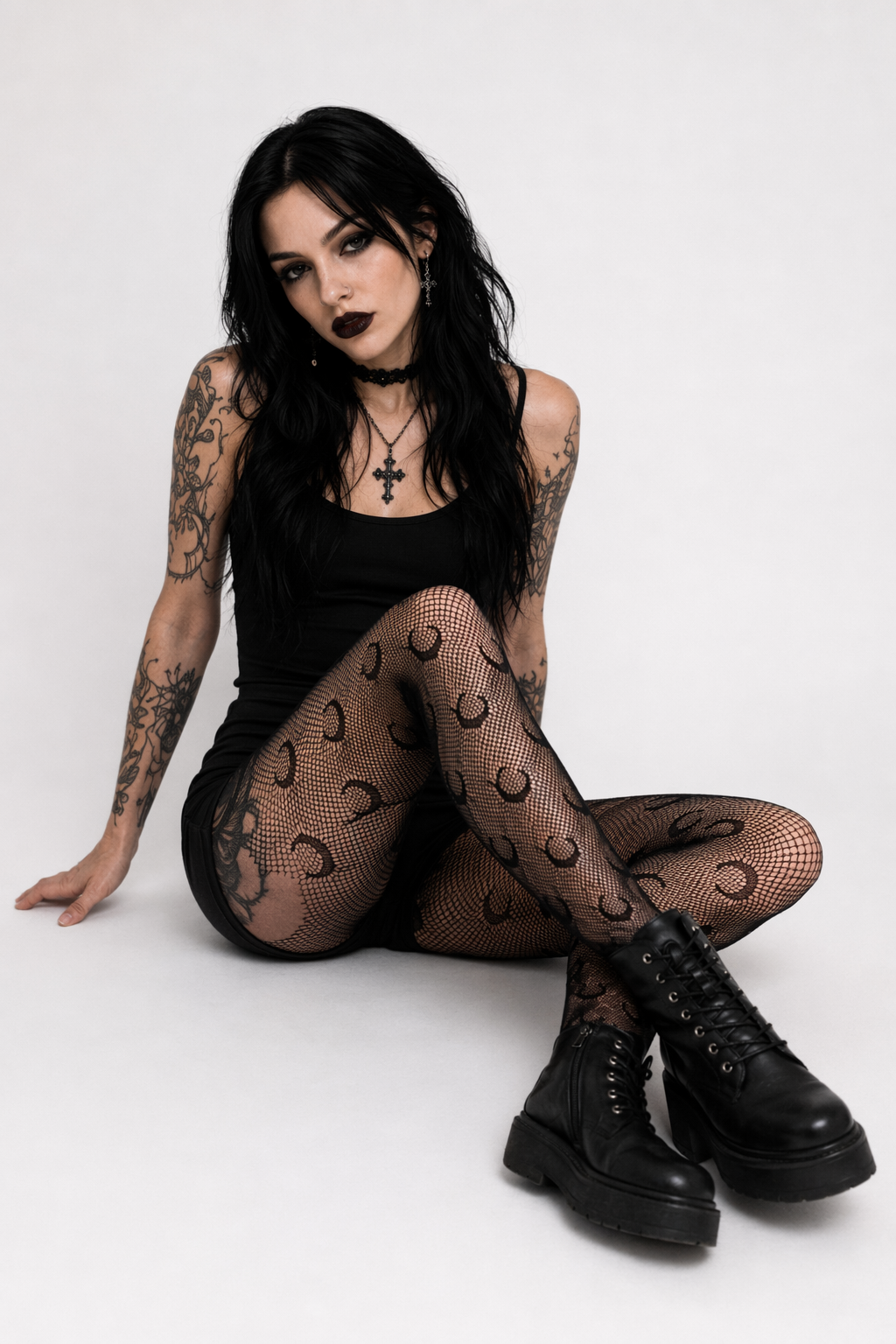 "Luna Fishnet Tights - Limited Edition" Default Title
