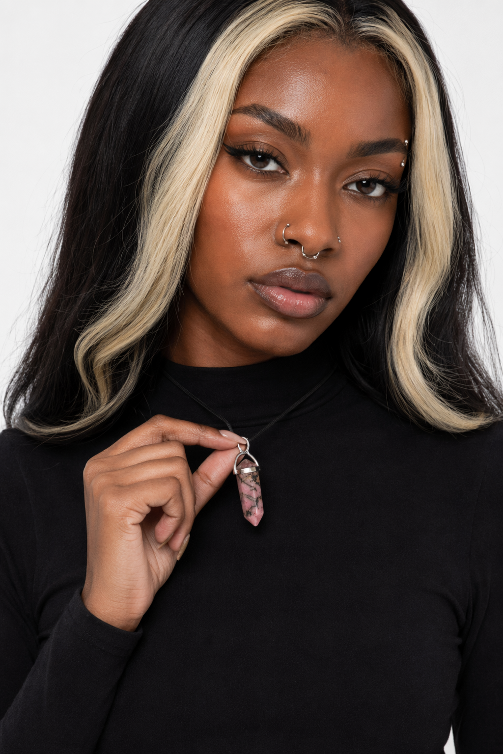 Gemstone Crystals Rhodonite