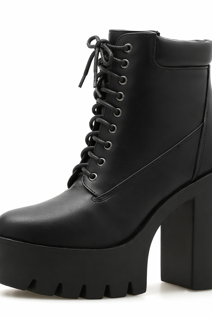 Casual Leather Mind Boots' black