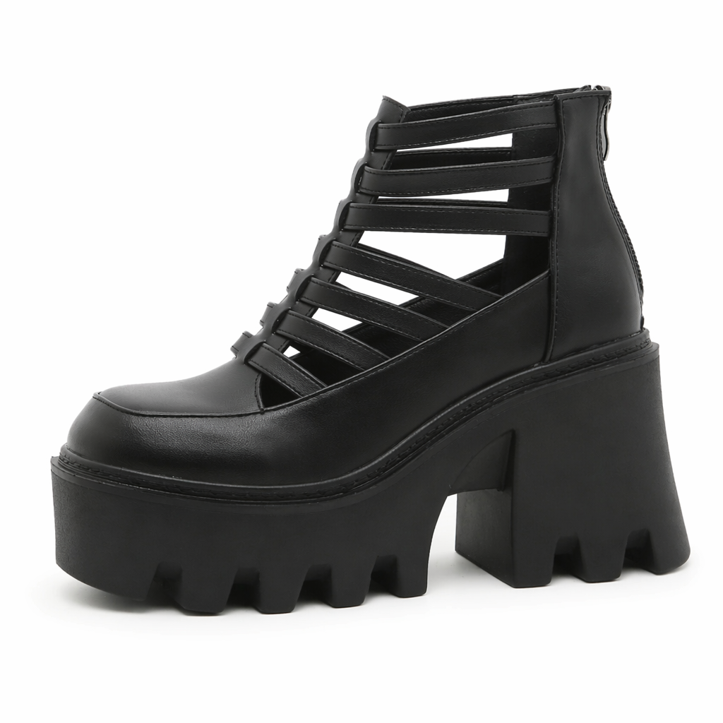 Gothic Black Platform Shoes black