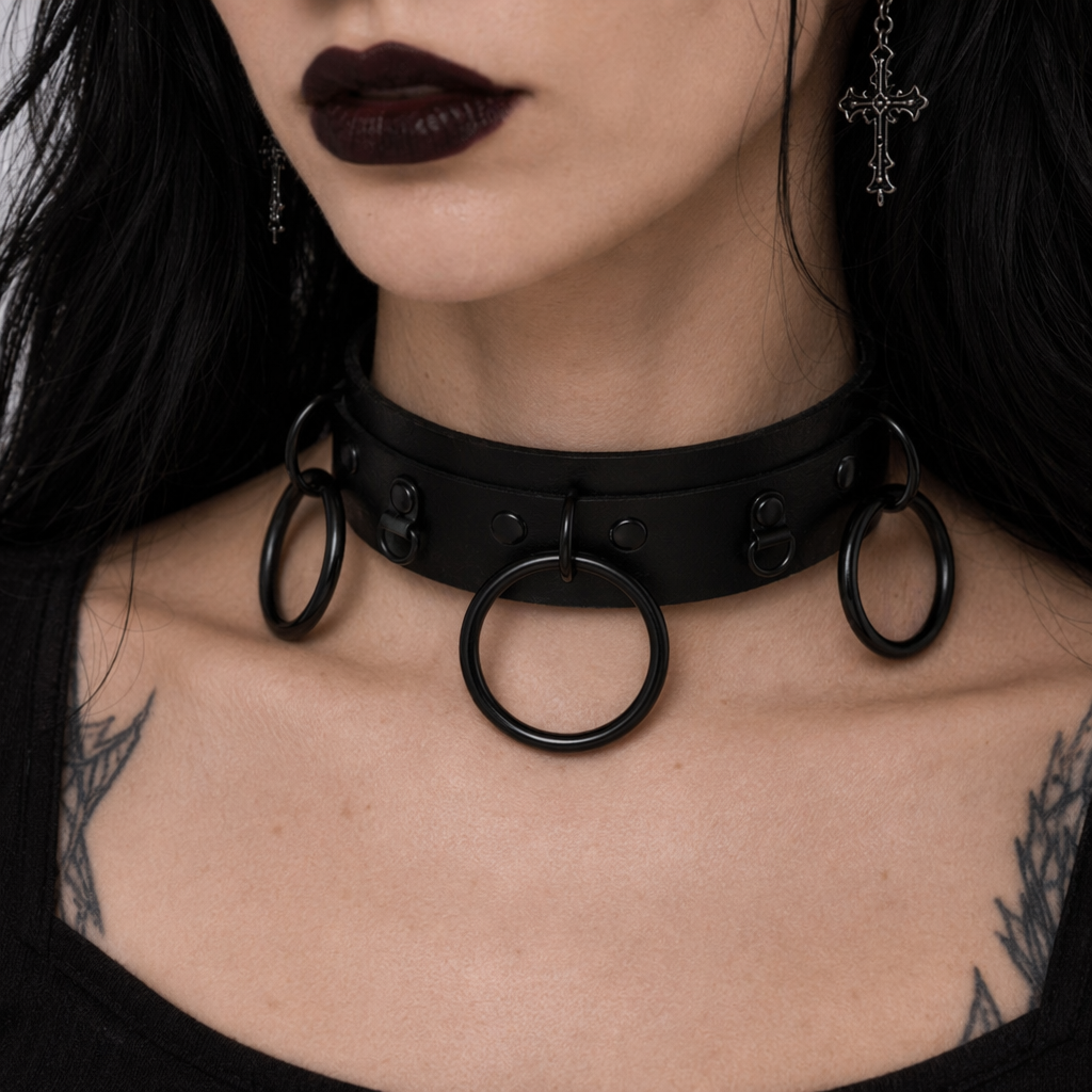 Scorpio's Gothic Circle Choker Default Title