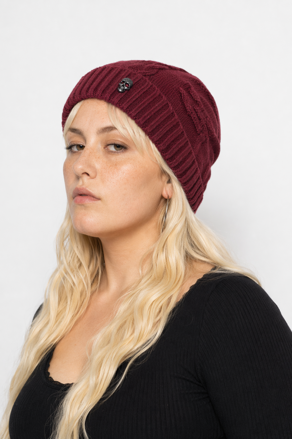 Colorful Skull Beanie Assortment Red