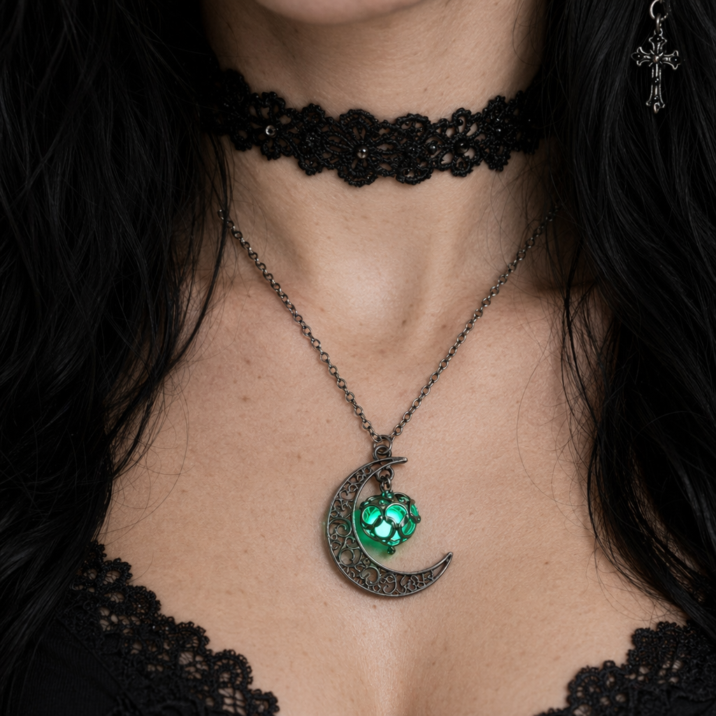 Luna's Glow Necklace Green