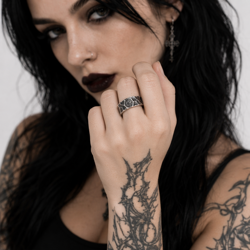 Nordic Viking Retro Steel Ring 12