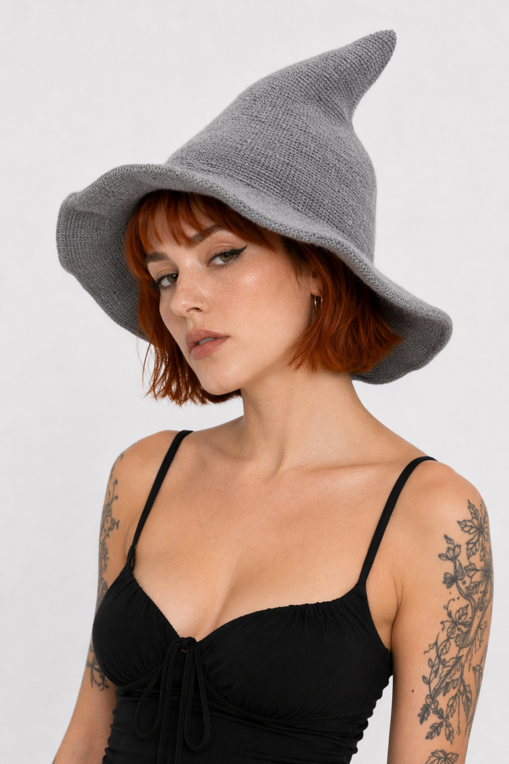 Multiple Color Witch Hat gray