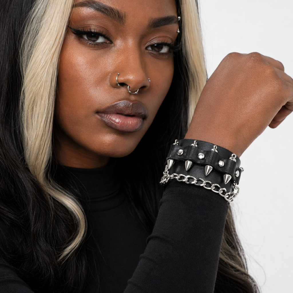 Metallic Leather Bracelets 9