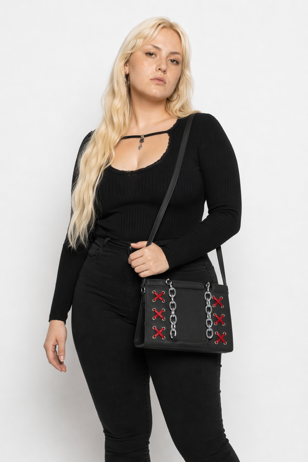 Gothic Lace Cross Body Bag Default