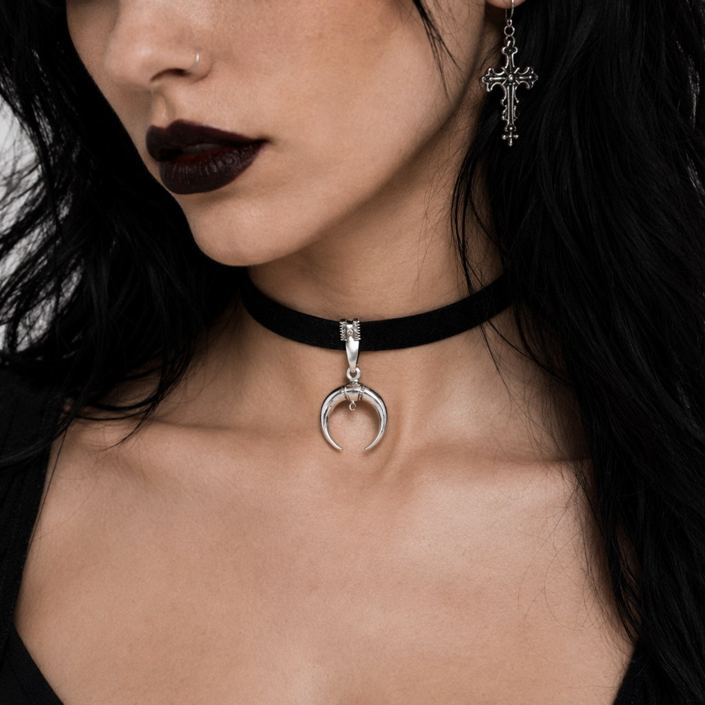 Black Velvet Choker: 'Moondance' Default Title