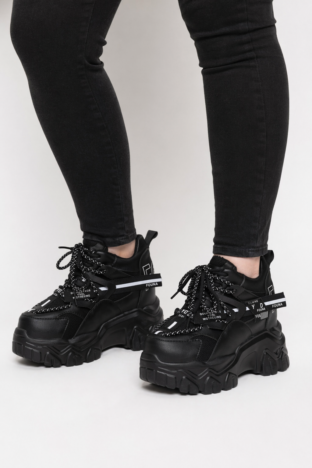 Night Risk' Black Grunge Shoes Black Style 1