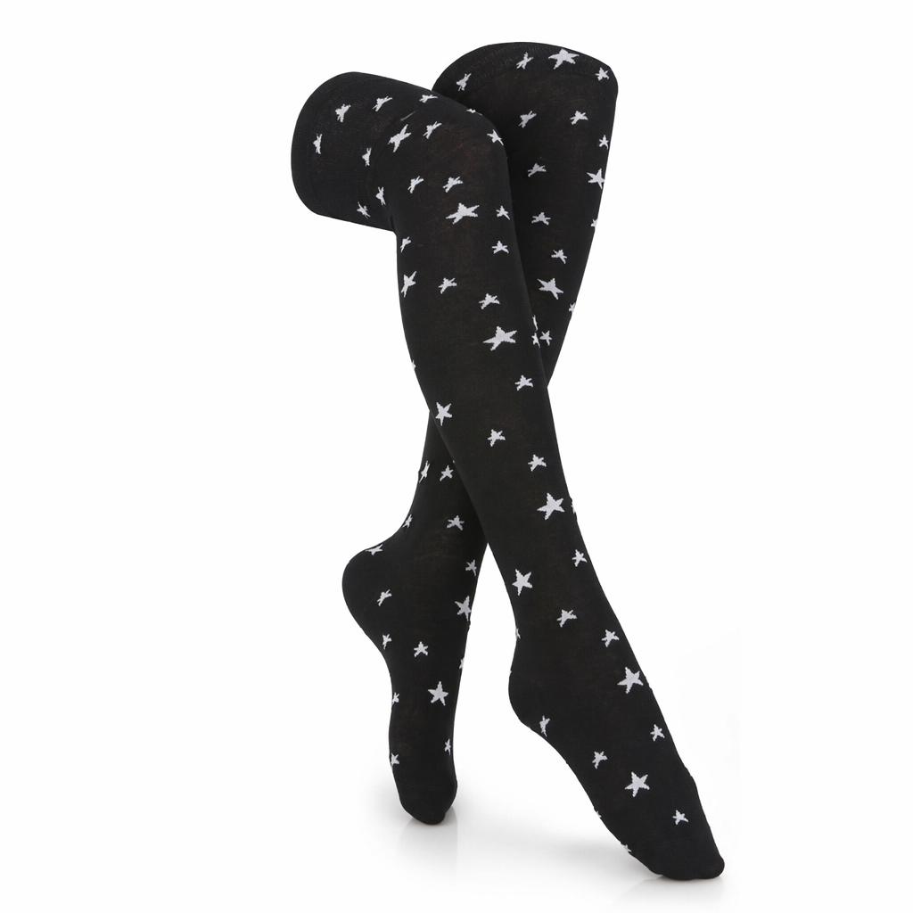 Black Over Knee Socks - Rising Star Default Title