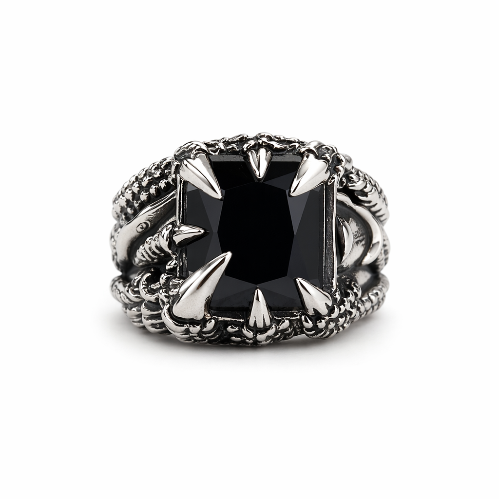 Red/Blue/Black Gothic Stone Ring 10