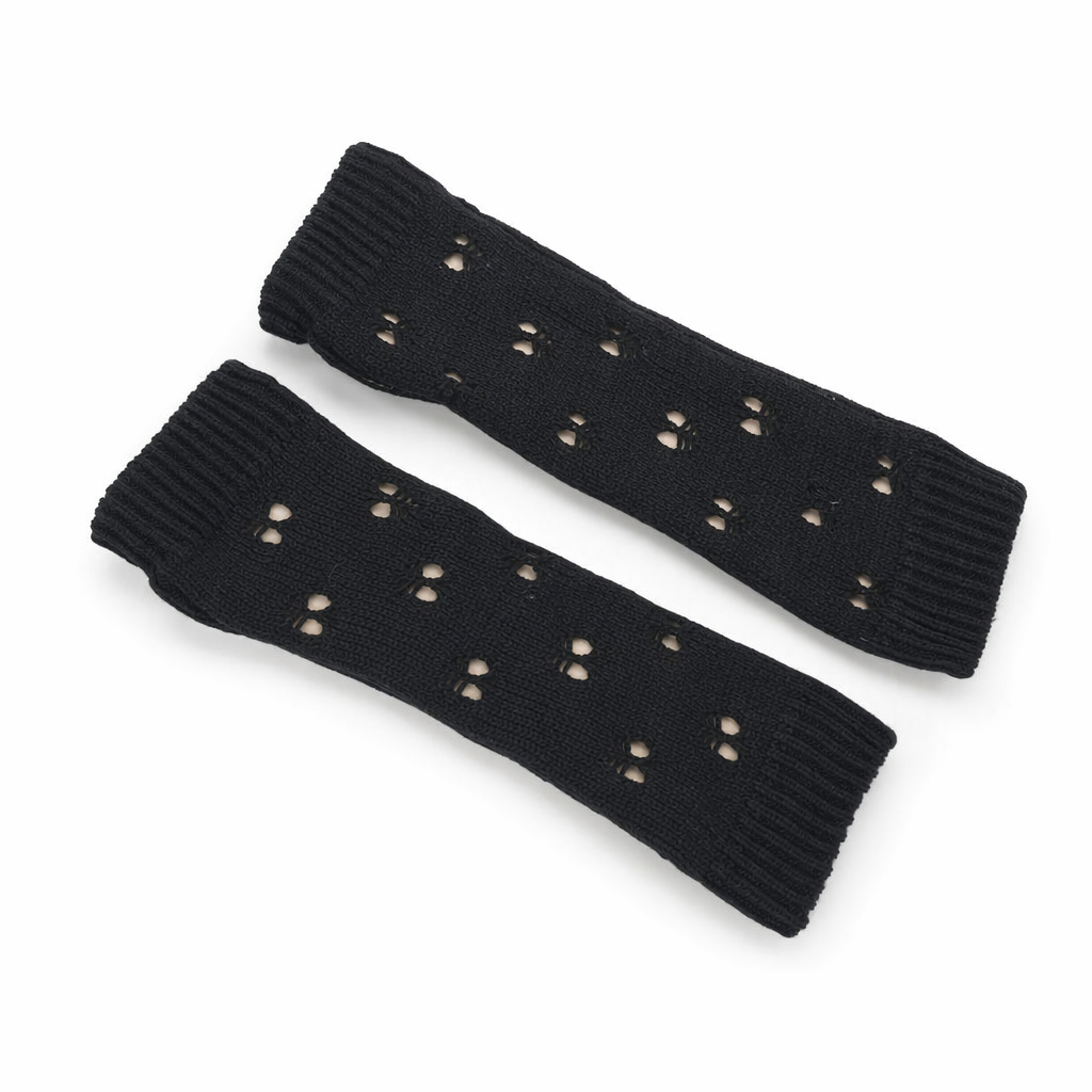 Cute Anime Hand Warmers Black