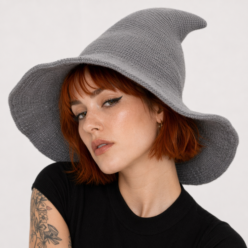 Multiple Color Witch Hat gray