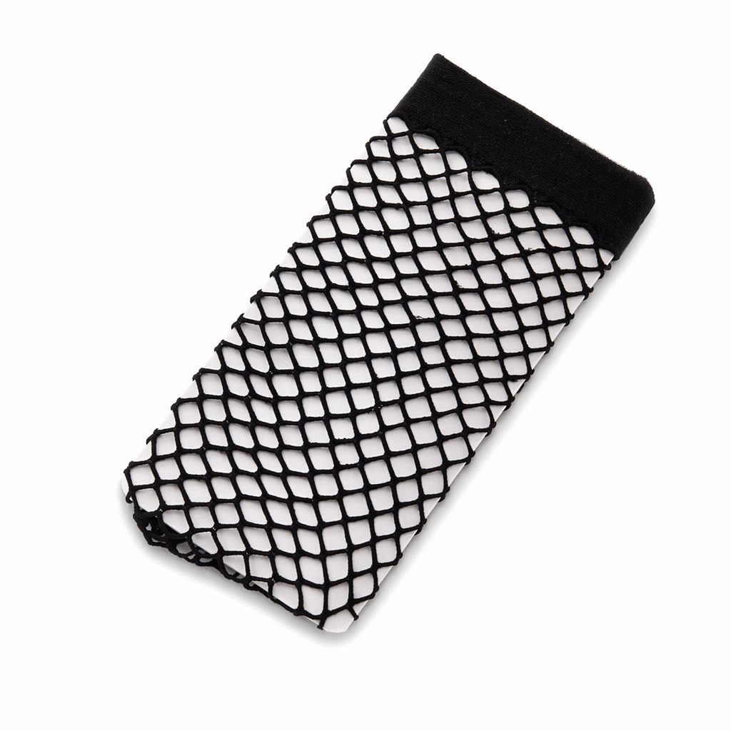 Sheer Fishnet Stockings One Black