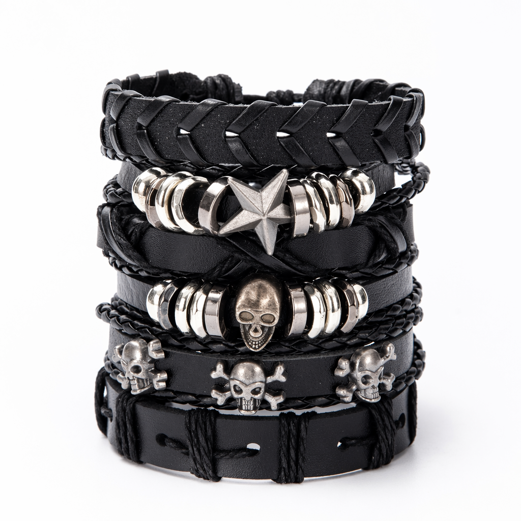Black Skull Bracelet Default Title