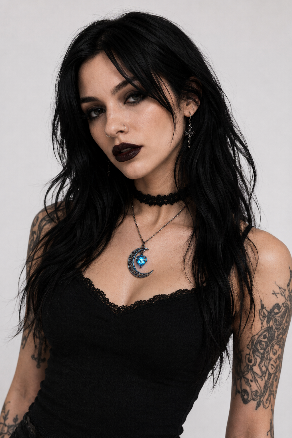 Luna's Glow Necklace Dark blue
