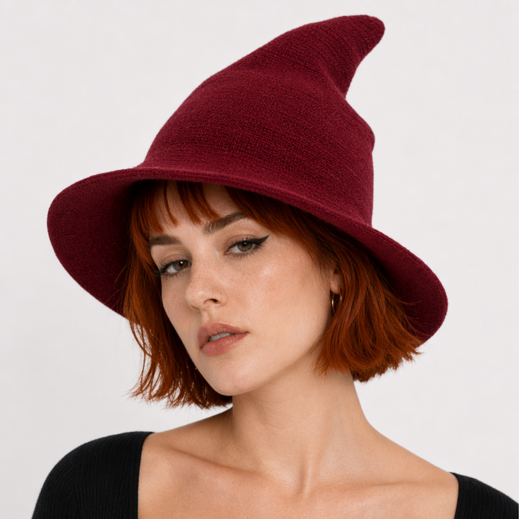 Multiple Color Witch Hat red wine