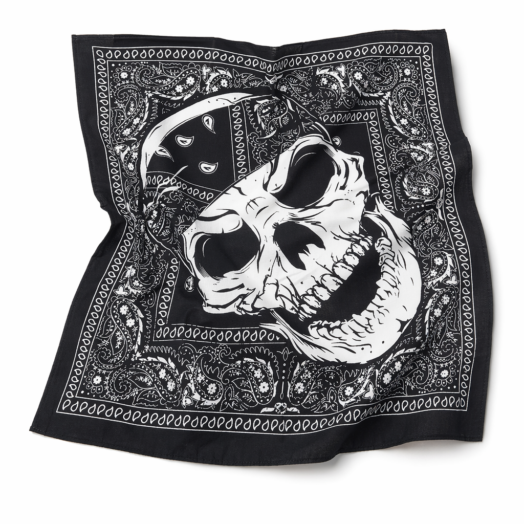 Skull Biker Bandana Default Title