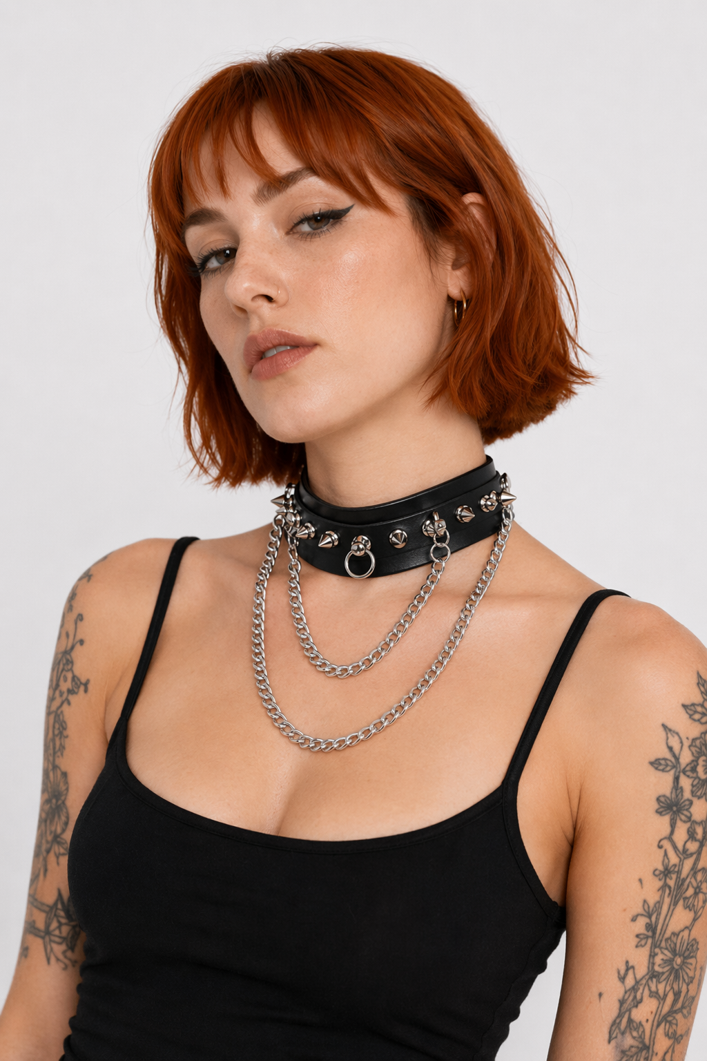 Gothic Spiked Choker Necklace Default