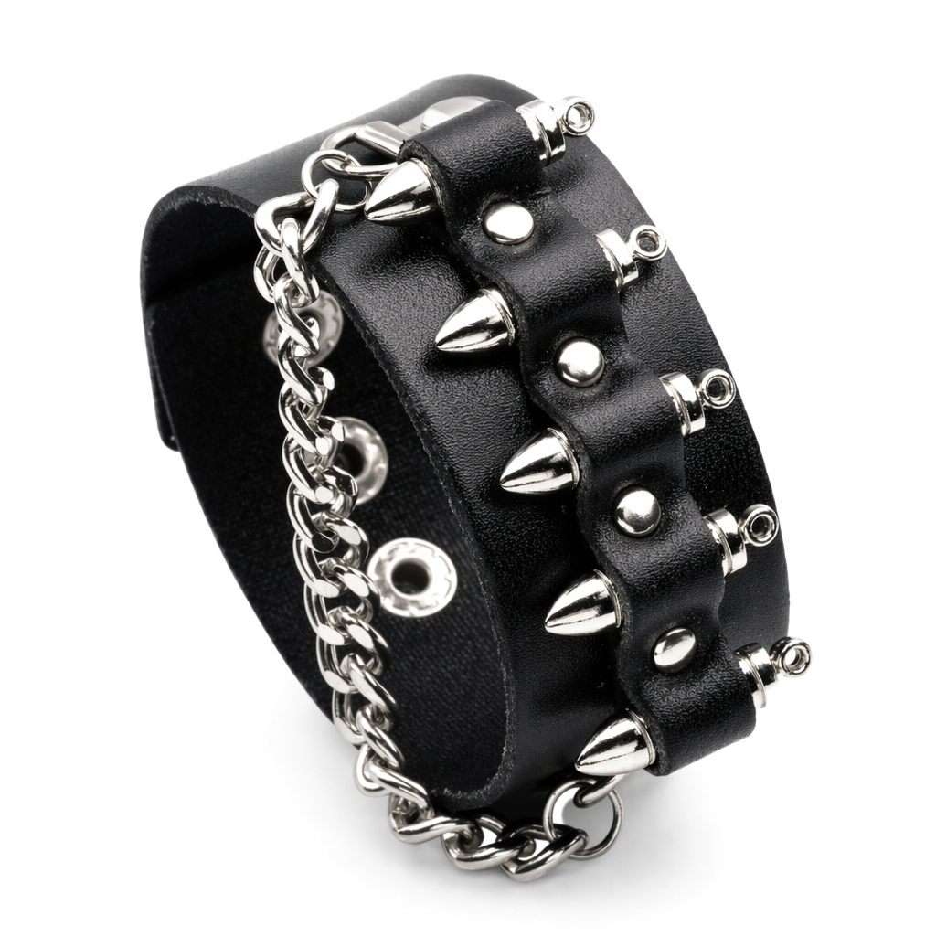 Metallic Leather Bracelets 9