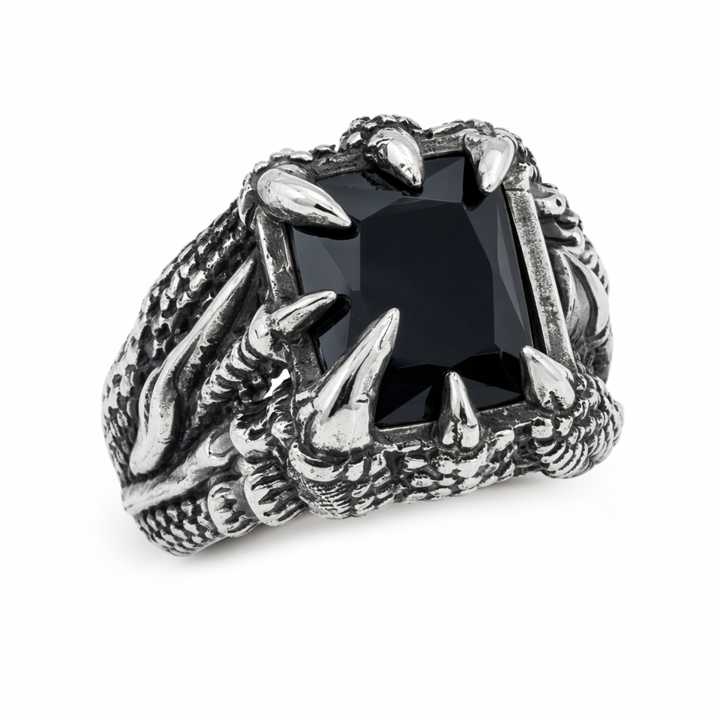 Red/Blue/Black Gothic Stone Ring 13