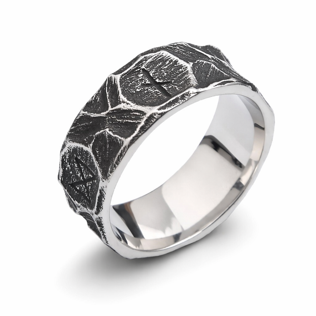 Nordic Viking Retro Steel Ring 11