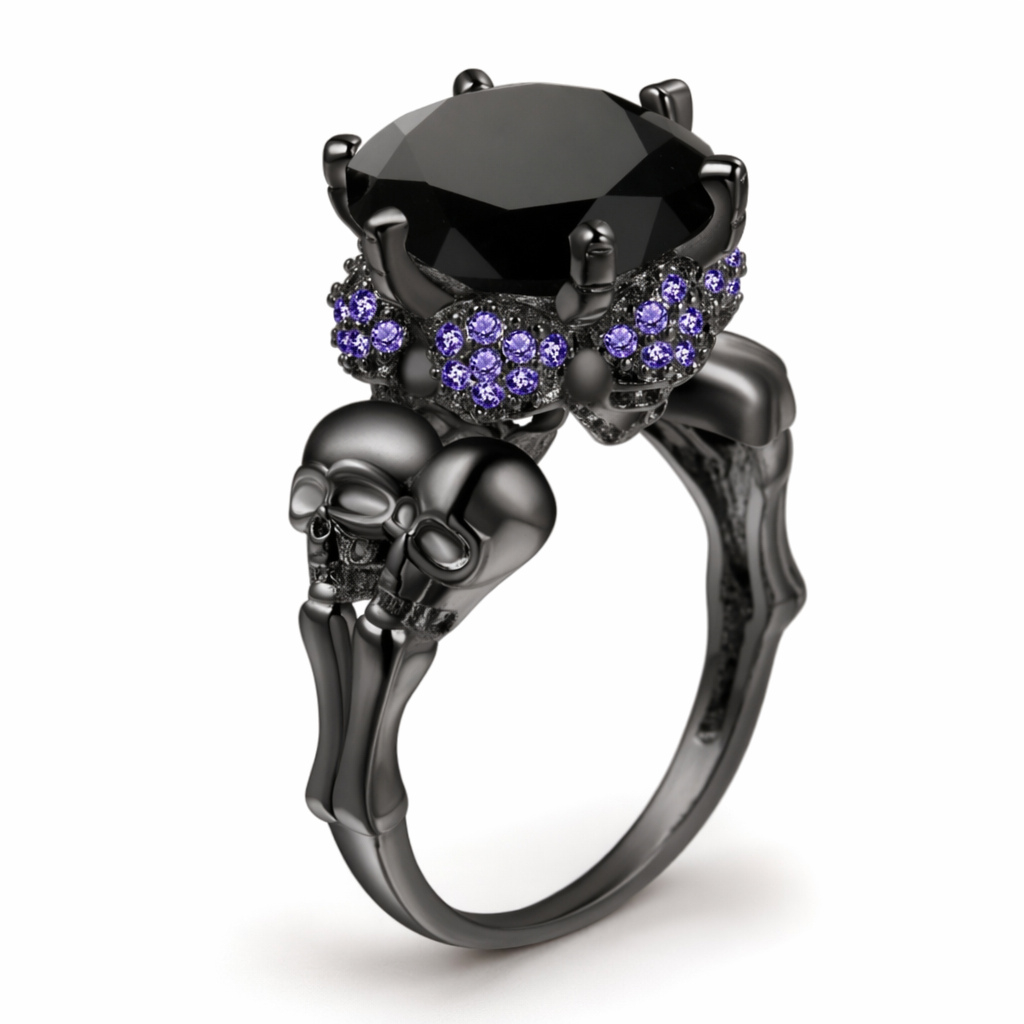 "Darkness Skull Ring (Purple)" 6