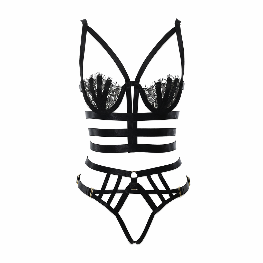 Bordello's Black Chest Harness Set Default Title