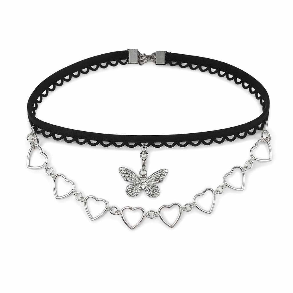Gothic Butterfly Thigh Chain Harness Default Title