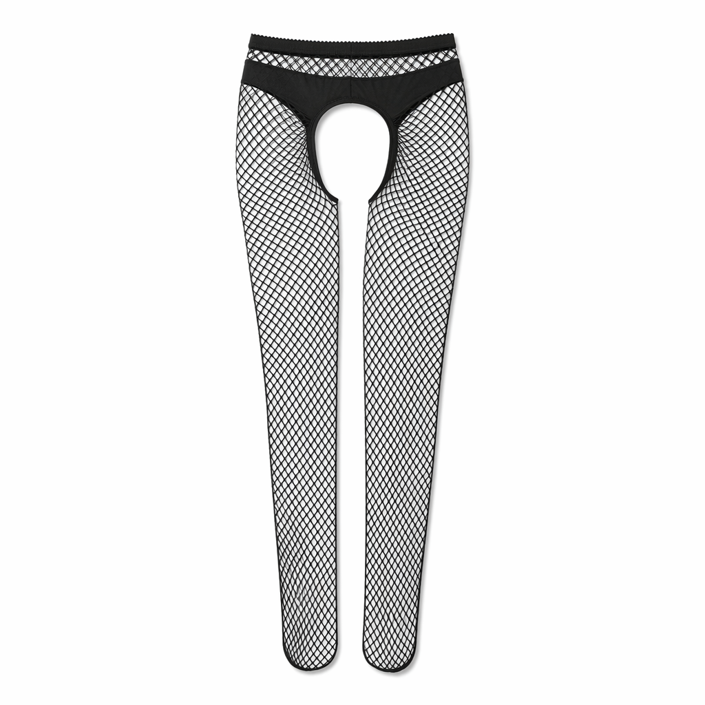 Open Crotch Tights MiddleBigMeshOpen