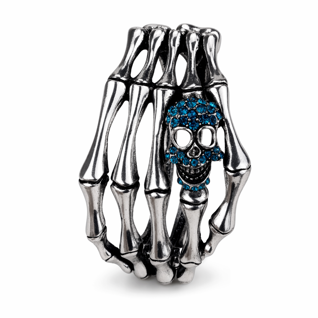 Skull Bone Bracelet blue