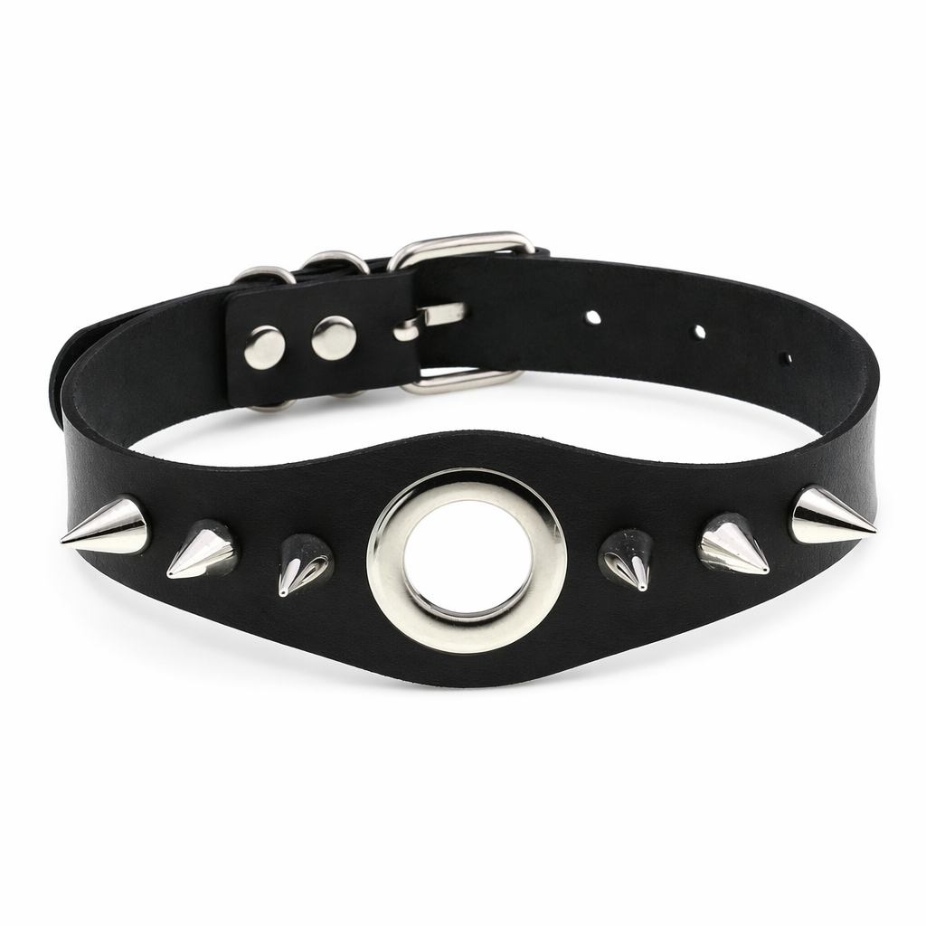 Gothic O-Ring Necklac - Bondage Default