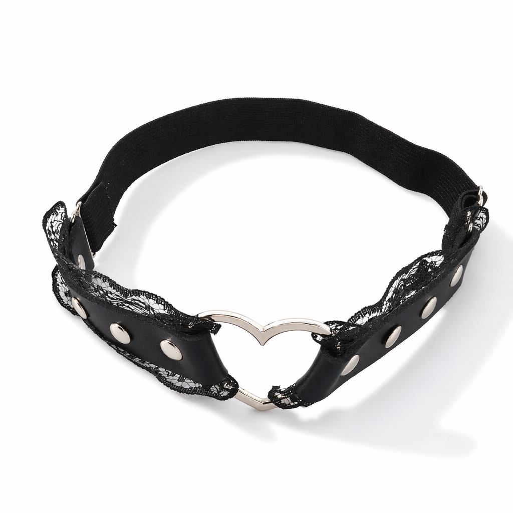 Leather Heart Leg Laces Default Title