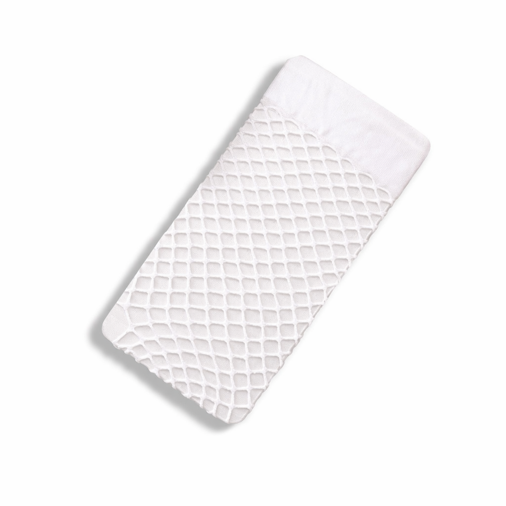 Sheer Fishnet Stockings One White