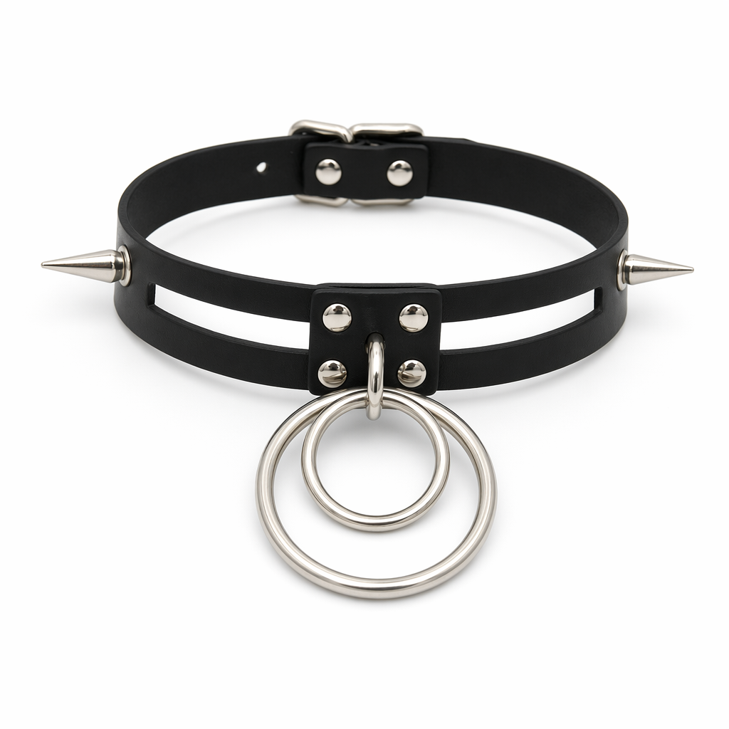 Black Spike Choker (11 Shades) Black
