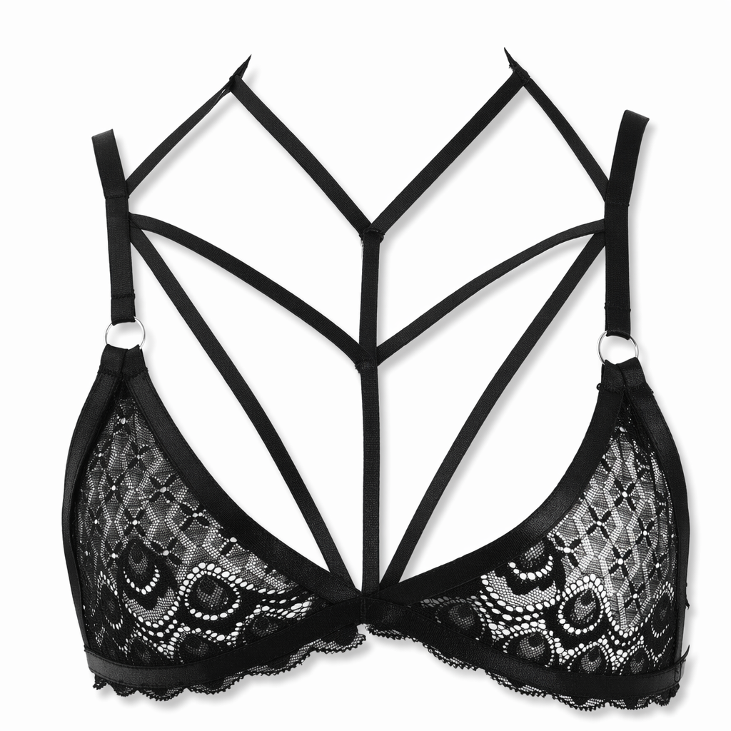 Goth Lace Harness - Greta's Black Default Title