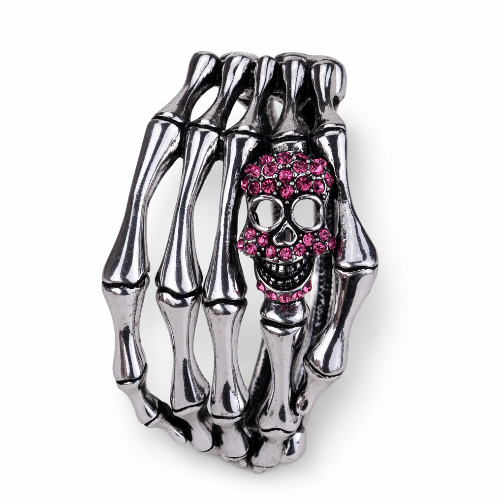Skull Bone Bracelet pink