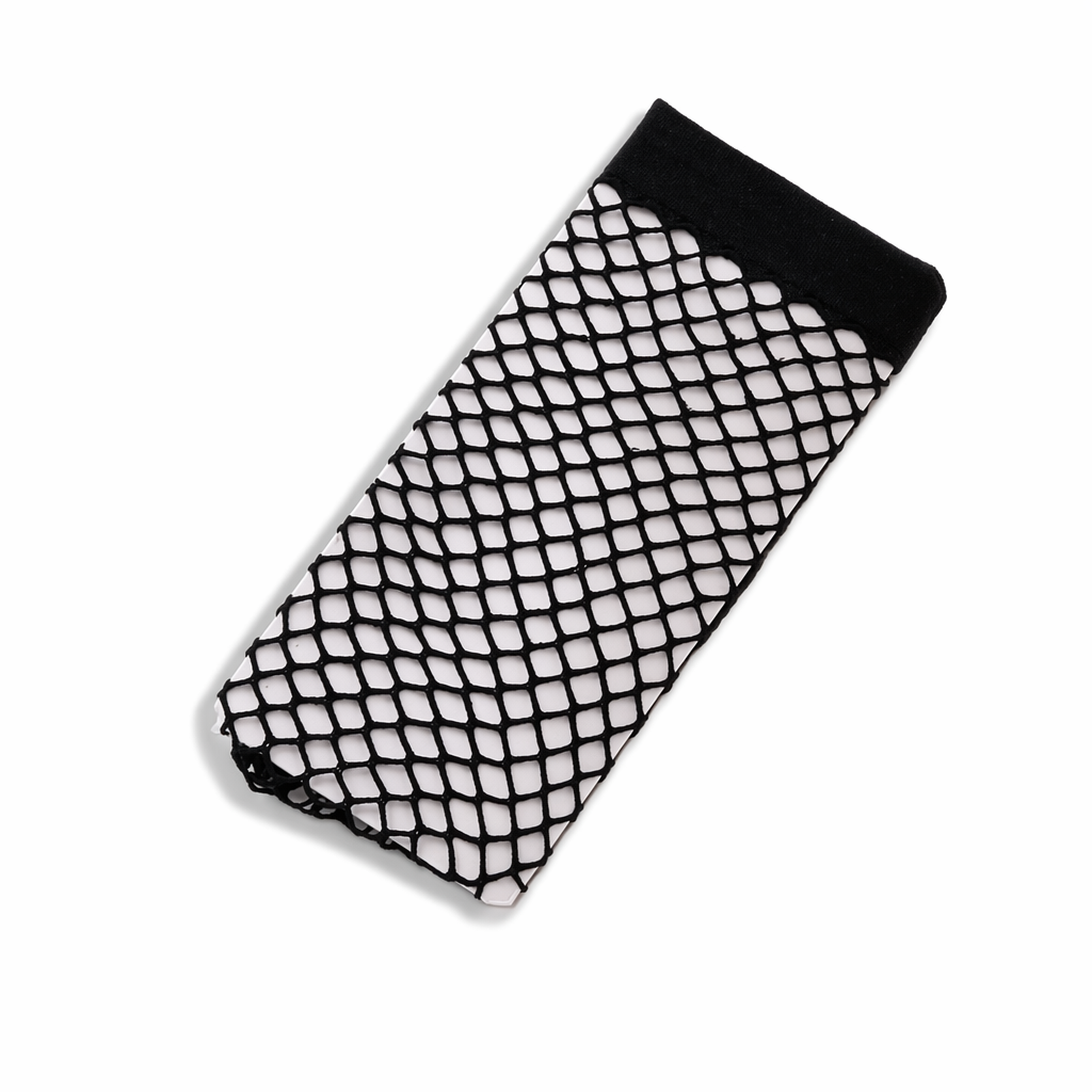 Sheer Fishnet Stockings One Black